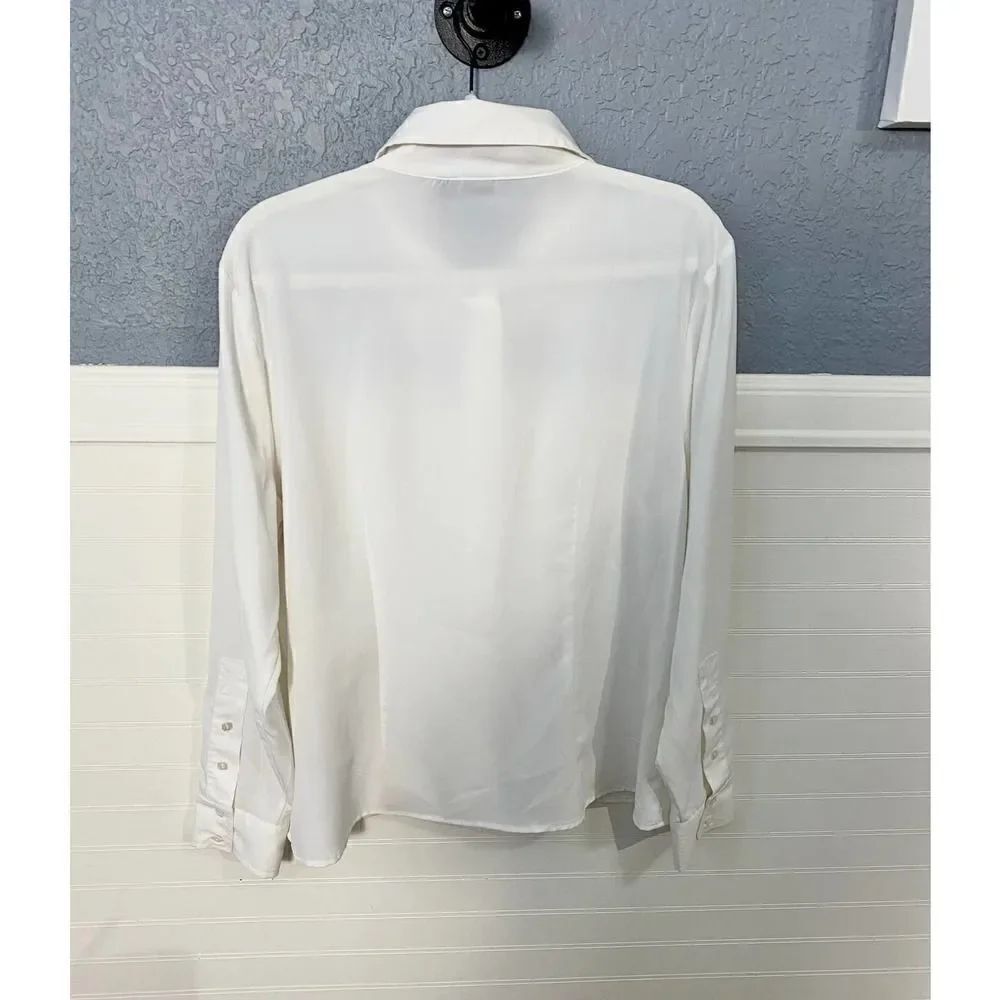 Milano White Button Down Collared Shirt - Picture 5 of 7
